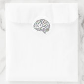 Zany Brainy Ronde Sticker (Tas)