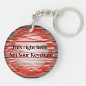 Zany Creative Dramatic Bold Easy to Find My Keys Sleutelhanger (Achterkant)