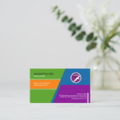 Zany Dazzling Colors Web Designer Visitekaartje (Staand voorkant)