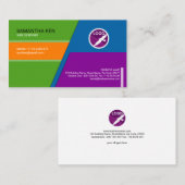 Zany Dazzling Colors Web Designer Visitekaartje (Voorkant / Achterkant)