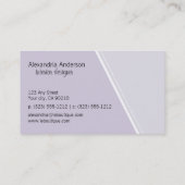 Zany Hip Zebra Print Visitekaartjes (lila) (Achterkant)