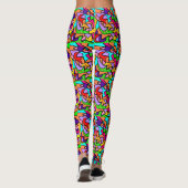 Zany mode designer leggings met meerdere patronen (Achterkant)