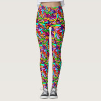 Zany mode designer leggings met meerdere patronen