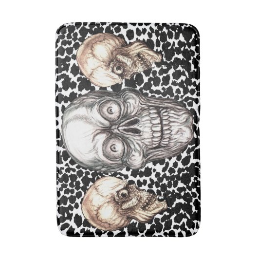 ZANY SKULL BADMAT (Voorkant Verticaal)