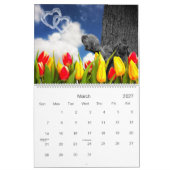 Zany Squirrel Lover Wildlife 12 maanden Kalender (Mar 2027)