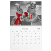 Zany Squirrel Lover Wildlife 12 maanden Kalender (Feb 2026)