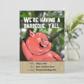 Zany varken geroosterd zomer barbecue op maat uitn kaart (Staand voorkant)