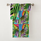 Zany Zebra Bad Handdoek (Insitu)