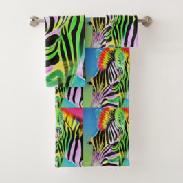 Zany Zebra Bad Handdoek