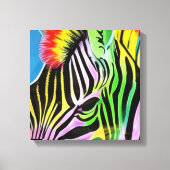 Zany Zebra Canvas Afdruk (Voorkant)