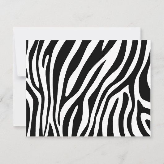 Zany Zebra Kaart (Achterkant)