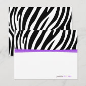 Zany Zebra Kaart (Voorkant / Achterkant)