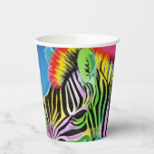 Zany Zebra Papieren Bekers (Links)