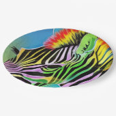 Zany Zebra Papieren Bordje (Gekanteld)