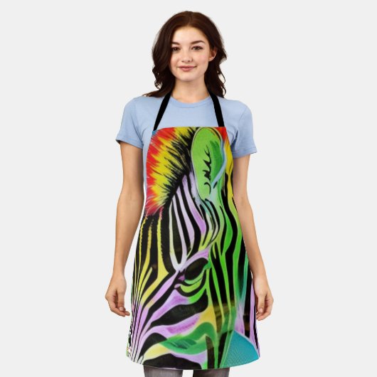 Zany Zebra Schort (Gedragen)