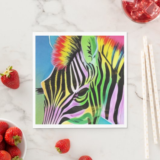 Zany Zebra Servet (Insitu)