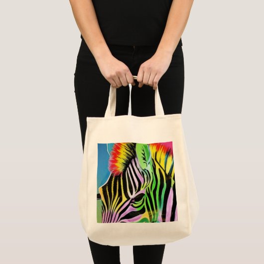 Zany Zebra Tote Bag (Voorkant (product))