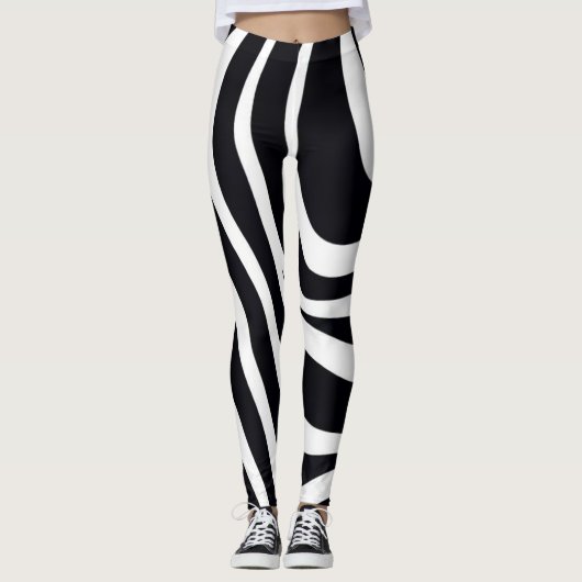 Zany Zebra Zest Leggings (Voorkant)