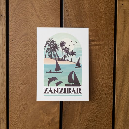 Zanzibar Africa  Briefkaart