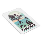 Zanzibar Africa  Photo Magnet Magneet (Rechterzijde)