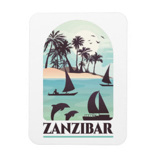 Zanzibar Africa Photo Magnet Magneet