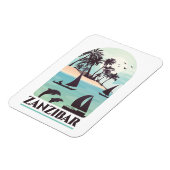 Zanzibar Africa  Photo Magnet Magneet (Linkerzijde)
