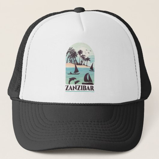 Zanzibar Africa  Trucker Pet (Voorkant)