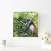 Zanzibar Apenklok Vierkante Klok (Huis)