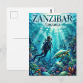Zanzibar-archipel Tanzania Briefkaart (Voorkant / Achterkant)