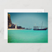 Zanzibar Beach, Afrika Briefkaart (Voorkant / Achterkant)