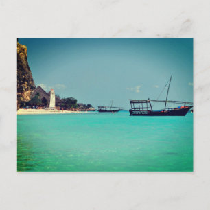 Zanzibar Beach, Afrika Briefkaart