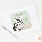 ZANZIBAR CREW (Zebra) SQUARE Favor Sticker (Envelop)