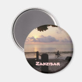Zanzibar dageraad magneet (Voorkant / Achterkant)