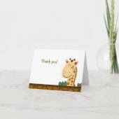 Zanzibar GIRAFFE Birthday Folded Bedankt voor je o (Voorkant)