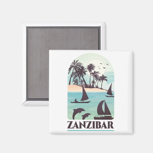 Zanzibar Magneet (Voorkant / Achterkant)