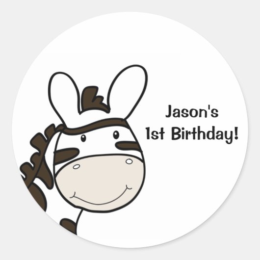 Zanzibar Oerwoud Crew ZEBRA Aangepaste Sticker (Voorkant)