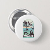 Zanzibar Ronde Button 5,7 Cm (Voorkant /achterkant)