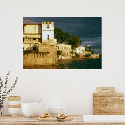 Zanzibar Storm Clouds Poster (Keuken)