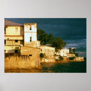 Zanzibar Storm Clouds Poster
