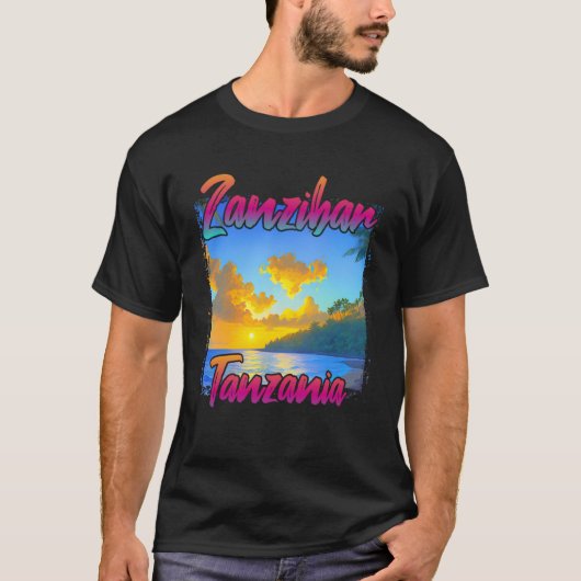 Zanzibar Sunset T-shirt (Voorkant)