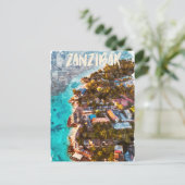 Zanzibar Tansania Ocean Uitzicht Reizen Briefkaart (Staand voorkant)