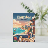Zanzibar Tanzania Briefkaart (Staand voorkant)