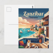 Zanzibar Tanzania Briefkaart (Voorkant / Achterkant)
