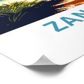 Zanzibar Tanzania Reisprint Poster (Hoek)