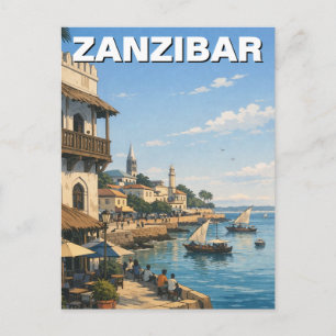 Zanzibar Tanzania Reizen Briefkaart