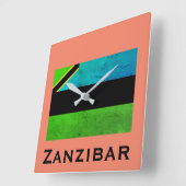 Zanzibar, Tanzania Vierkante Klok (Hoek)