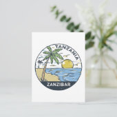 Zanzibar Tanzania Vintage Briefkaart (Staand voorkant)