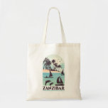 Zanzibar Tote Bag<br><div class="desc">Een faux vintage poster ontwerp voor Zanzibar</div>