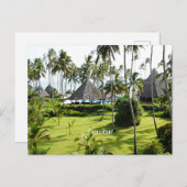 Zanzibar tropisch paradijs briefkaart (Voorkant / Achterkant)