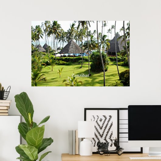 Zanzibar tropisch paradijs poster (Thuiskantoor)